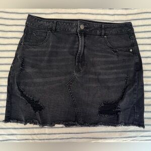 Wild Fable from Target- distressed black/gray washed skirt